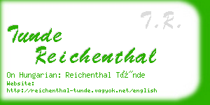 tunde reichenthal business card